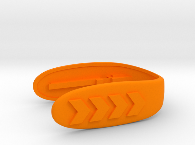 ARROW KEY FOB  in Orange Processed Versatile Plastic