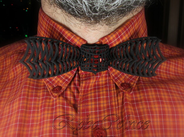 Bow tie / Tie The Sonic Vibrations in Black Natural Versatile Plastic