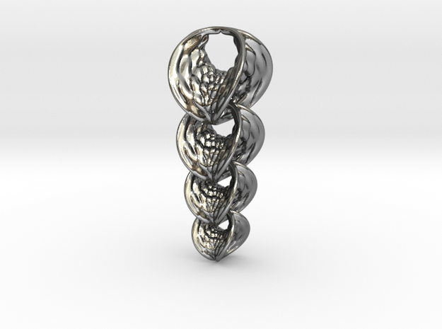 Hyperbole 04 Chain Small in Polished Silver (Interlocking Parts)