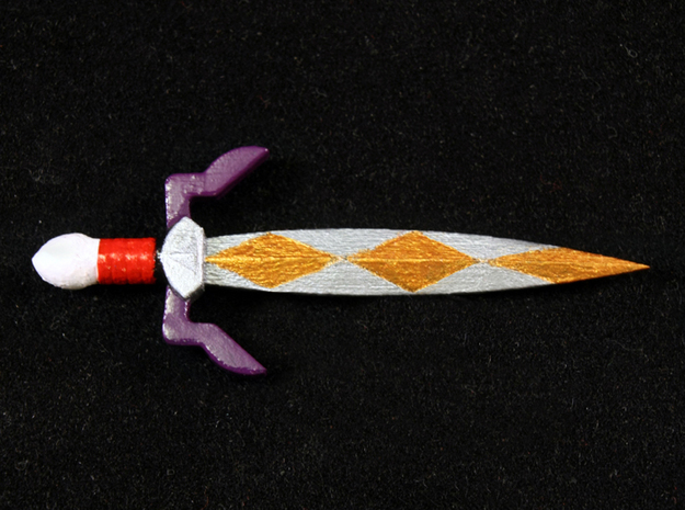 Gilded Sword in Smooth Fine Detail Plastic