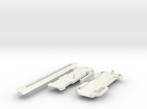 HO hidden Blade (hand operated) in White Natural Versatile Plastic