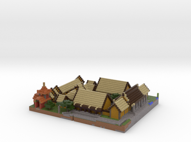 Piece of the Imperial Village in Full Color Sandstone