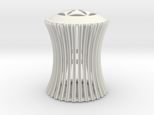 Torus Dome lamp  in White Natural Versatile Plastic