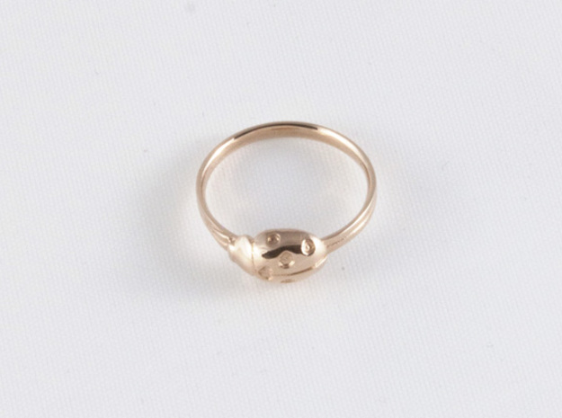Ladybug Loved Midi Ring in 14k Rose Gold