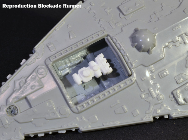 Star Wars Repro Mini Blockade Runner for Kenner in White Natural Versatile Plastic