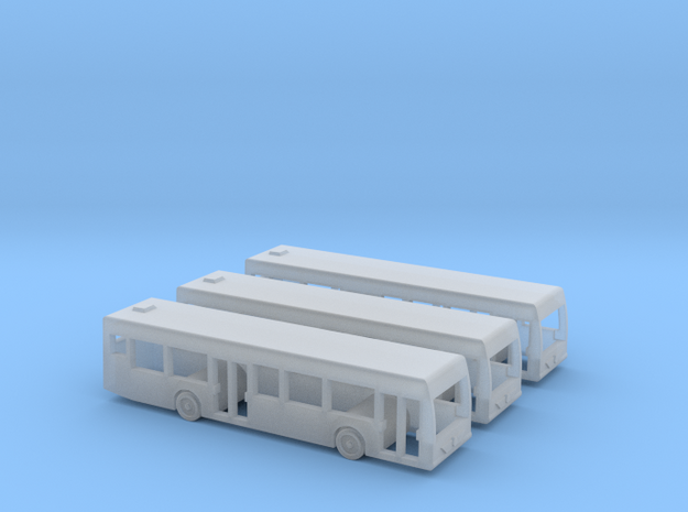 1:400 3x Bus in Tan Fine Detail Plastic