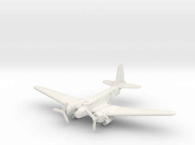 Douglas B-23 Dragon (Landing Gear) 1/144 in White Natural Versatile Plastic