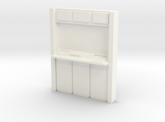 Console Wall Input Unit in White Processed Versatile Plastic