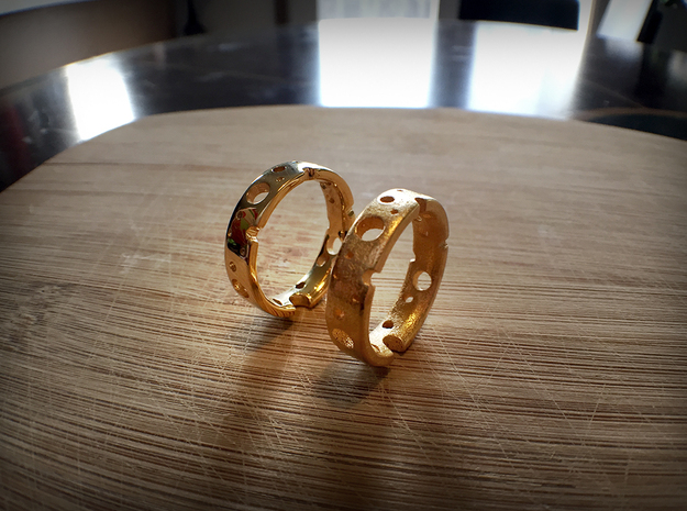 Swiss Cheese Ring in 14K Yellow Gold: 4 / 46.5