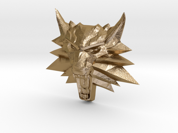 Ornament Witcher2 in Polished Gold Steel