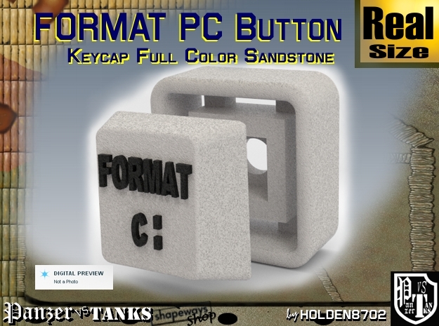 White and Black Color Key of Format PC in Full Color Sandstone