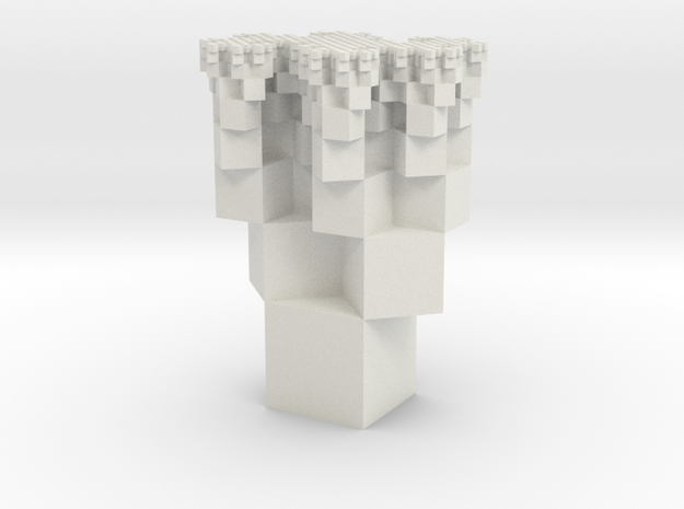 Dragon Cubes in White Natural Versatile Plastic