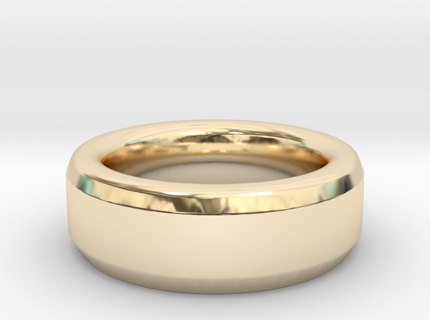 Simple Ring in 14k Gold Plated Brass: 9 / 59