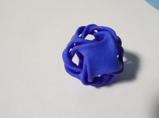 Octa-ducov (no holes) in Blue Processed Versatile Plastic