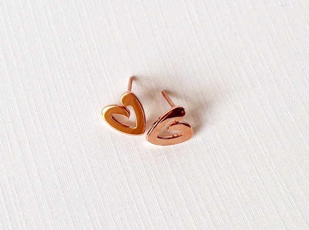 Heart Studs - small heart post earrings