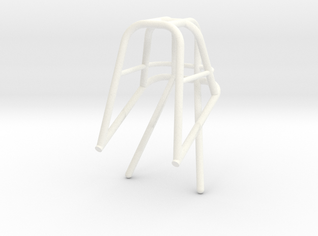 Roll Cage 1/12 Frame Top Only Narrow  in White Processed Versatile Plastic