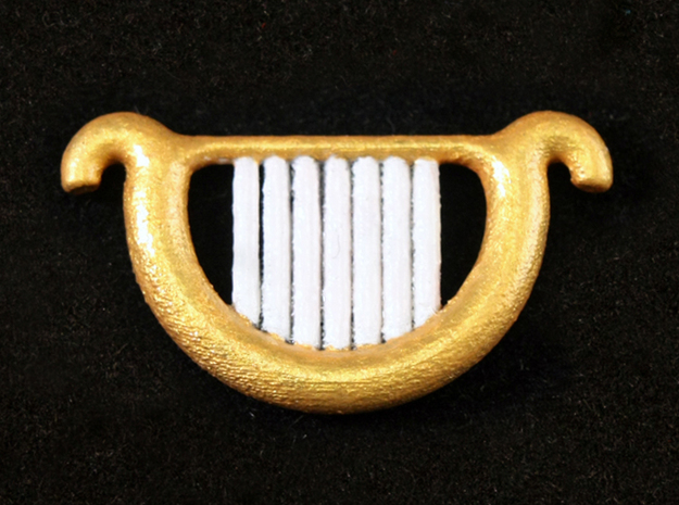Goddess's Harp in Tan Fine Detail Plastic