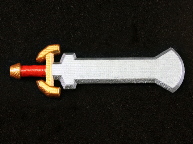 Giant Knight Sword in Tan Fine Detail Plastic
