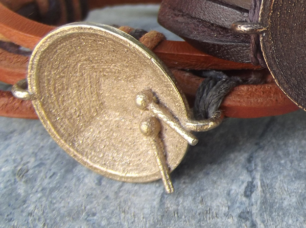 Tenor Bass 'Surface" bracelet, S in Polished Bronzed Silver Steel