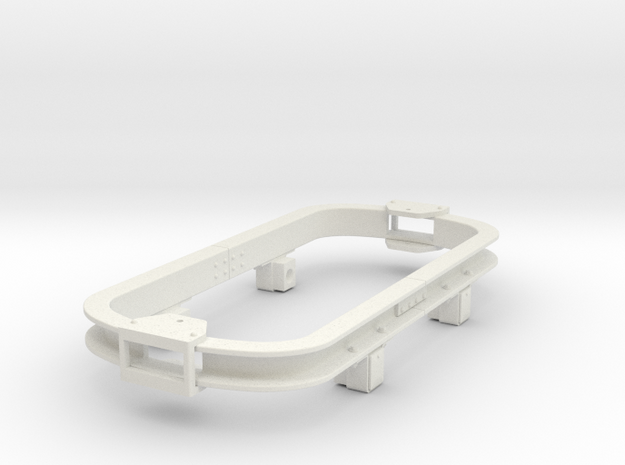 Gn15 skip chassis version2 to fit kadee in White Natural Versatile Plastic