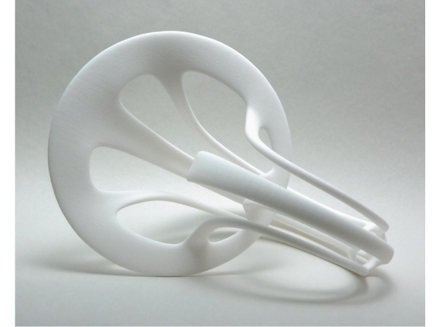 Scultura tromba Klein variazione in White Natural Versatile Plastic