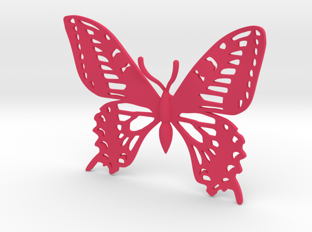 Butterfly Hair Clip in Pink Processed Versatile Plastic