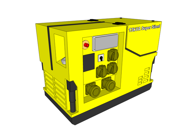 1:87 H0 DIN Generator ESE 1304 8er Set in Tan Fine Detail Plastic