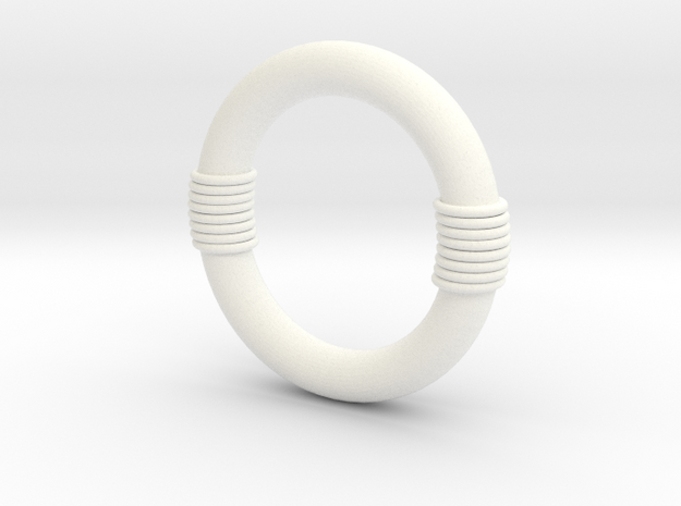 Slave Leia Chain single link in White Processed Versatile Plastic