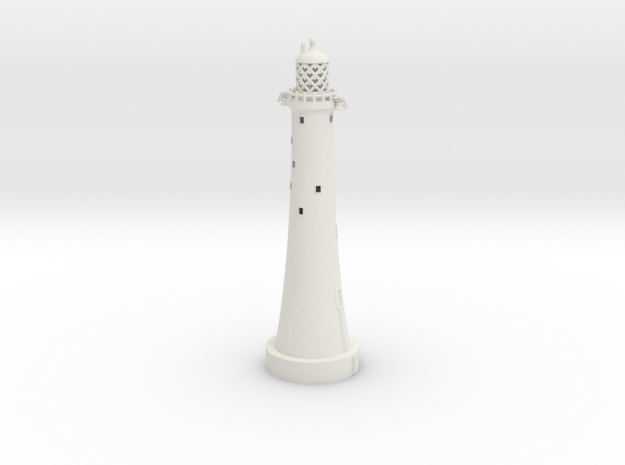 Eddystone Lighthouse 1/350th scale in White Natural Versatile Plastic