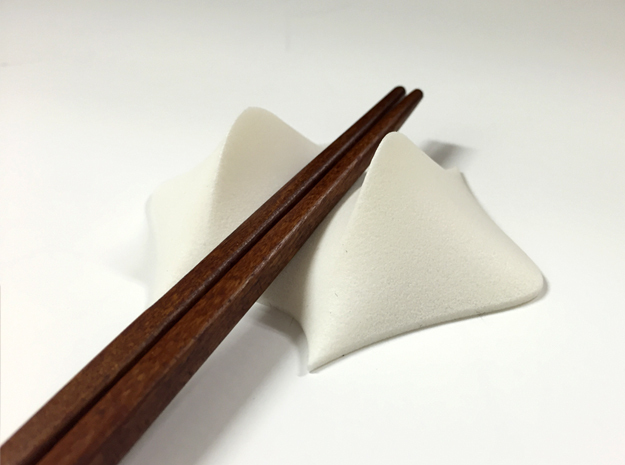 Chopsticks rest in White Processed Versatile Plastic