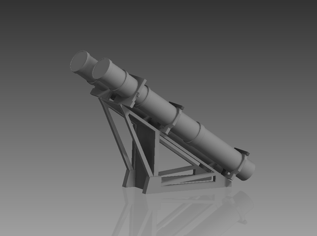 Harpoon missile launcher 2 pod 1/72 in Tan Fine Detail Plastic