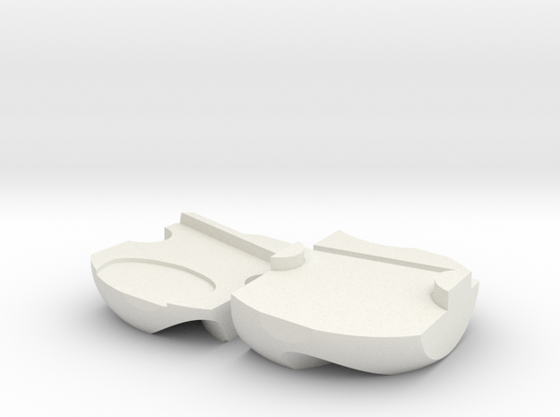 Pick holder for Hosmer 5 hook /Dunlop TORTEX picks in White Natural Versatile Plastic