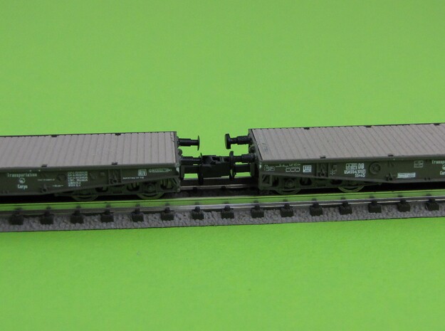 1:160 n scale buffer ROCO Flatbed Ssy in Smooth Fine Detail Plastic