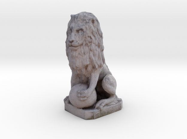 Medici Stone Lion in Full Color Sandstone