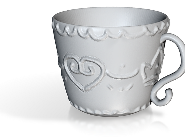 Princess Cup 1 in Tan Fine Detail Plastic