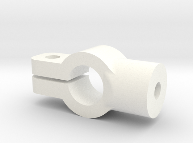 Tamiya SRB rear coilover mount in White Processed Versatile Plastic