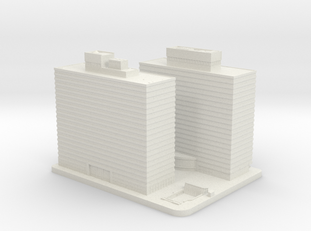 Two and Three Penn Center (1:2000) in White Natural Versatile Plastic