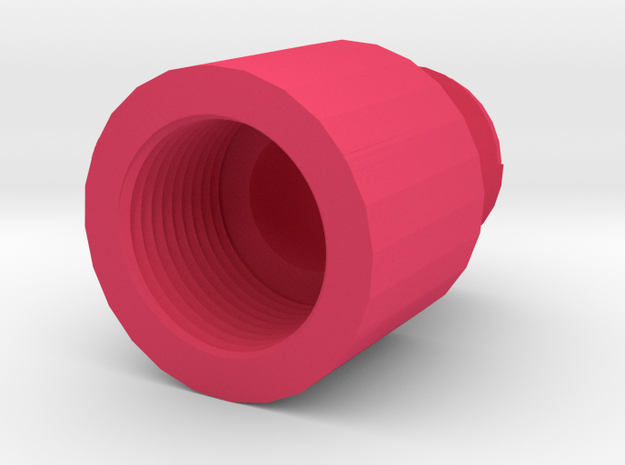 14mm+ to 14mm- Barrel Adapter in Pink Processed Versatile Plastic