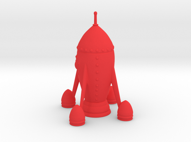 Rocket in Red Processed Versatile Plastic