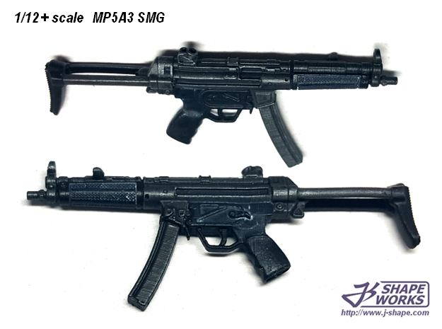 1/9 MP5A3 SMG in Clear Ultra Fine Detail Plastic