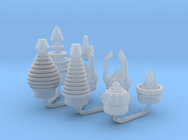 Ice Breaker Nozzles All A 1:6 scale in Smooth Fine Detail Plastic