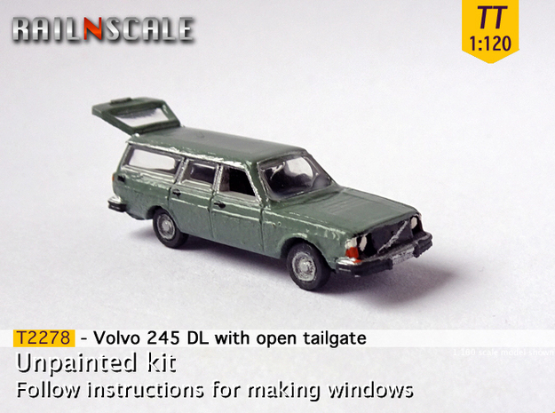 Volvo 245 DL with open tailgate (TT 1:120) in Tan Fine Detail Plastic