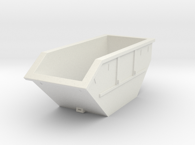 Big trash container in White Natural Versatile Plastic: 1:87 - HO