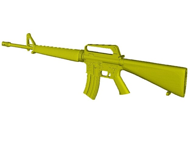 1/24 scale Colt M-16A1 rifle x 1 in Tan Fine Detail Plastic