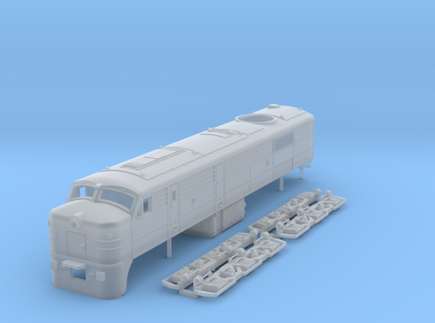 N scale ALCo DL500 locomotive in Smooth Fine Detail Plastic