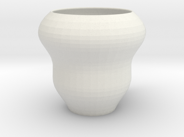 Cup in White Natural Versatile Plastic