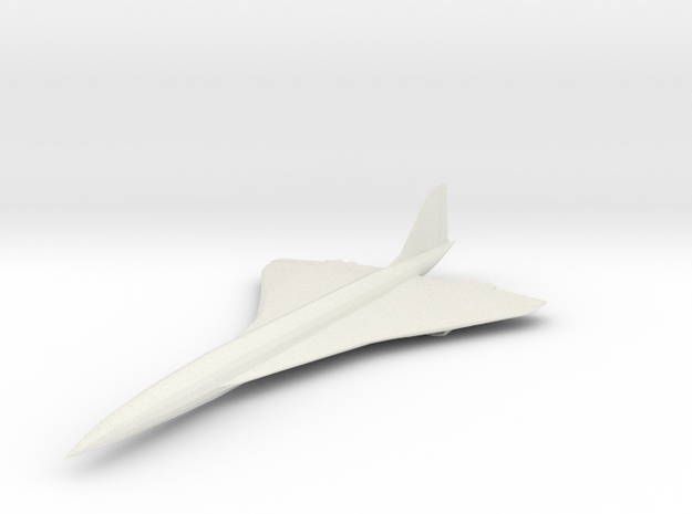 1/350 Concord Super Sonic Airliner in White Natural Versatile Plastic