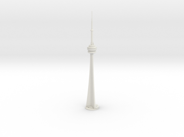 CN Tower (1:2000) in White Natural Versatile Plastic