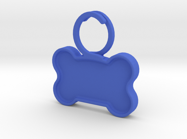 Quiet Dog Tag in Blue Processed Versatile Plastic