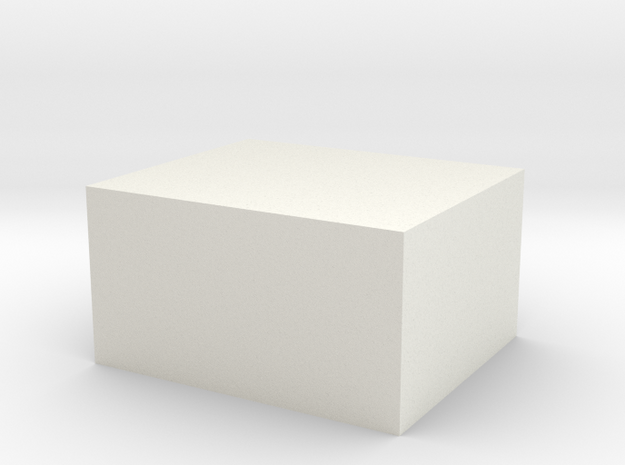 Maximum Sized Nylon Block in White Natural Versatile Plastic